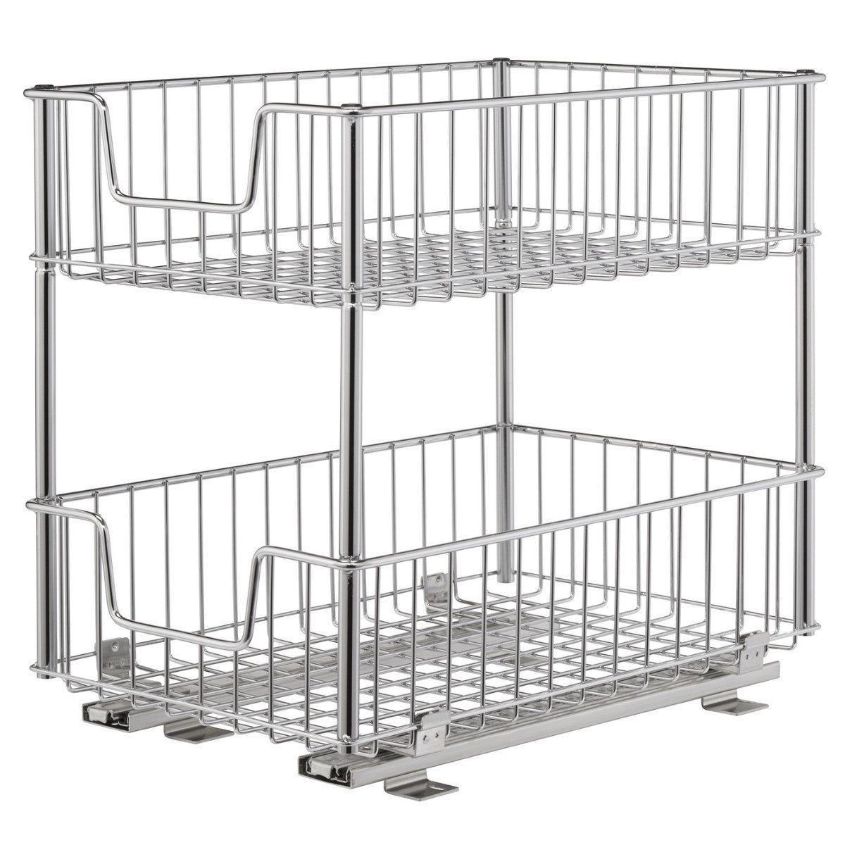 TRINITY 2-Tier Sliding Drawer, Chrome – TRINITY® International