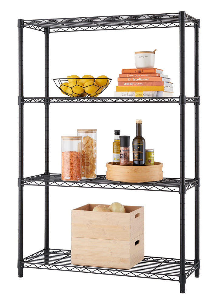 TRINITY® | 36x14x54 | 4-Tier Wire Shelving | NSF | Black – TRINITY