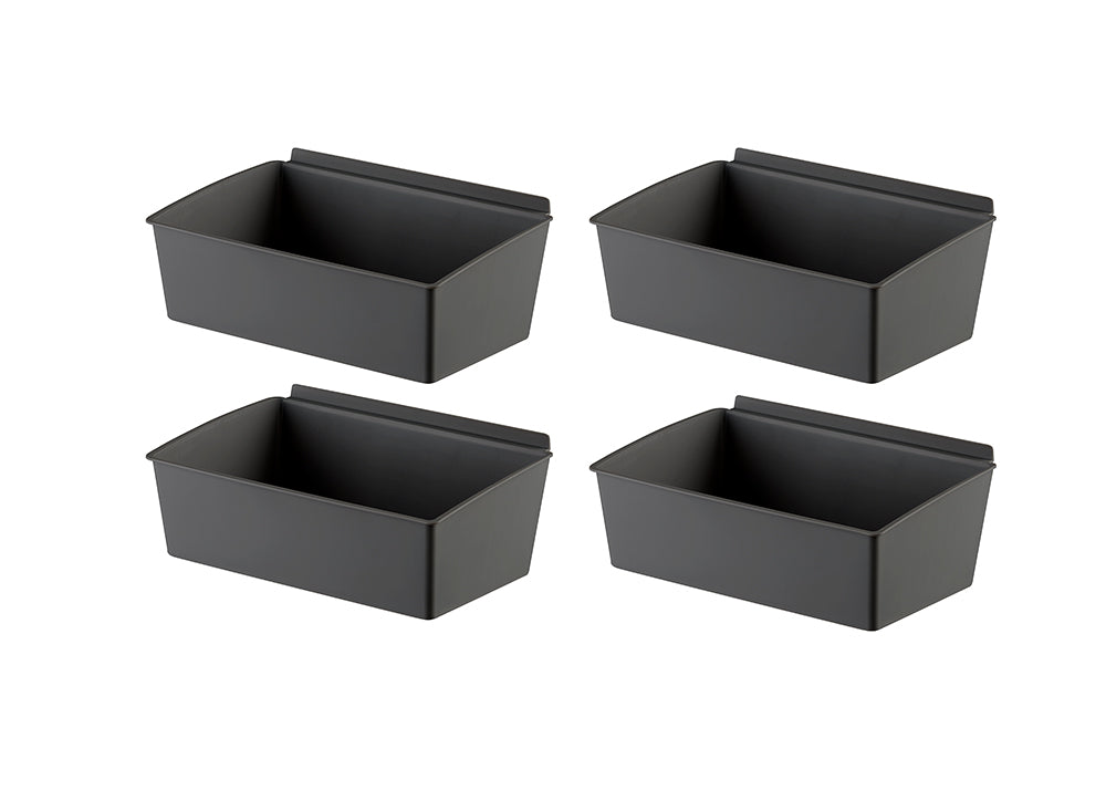 TRINITY® | Slatwall Bin | Large | 4-Pack | Dark Gray – TRINITY