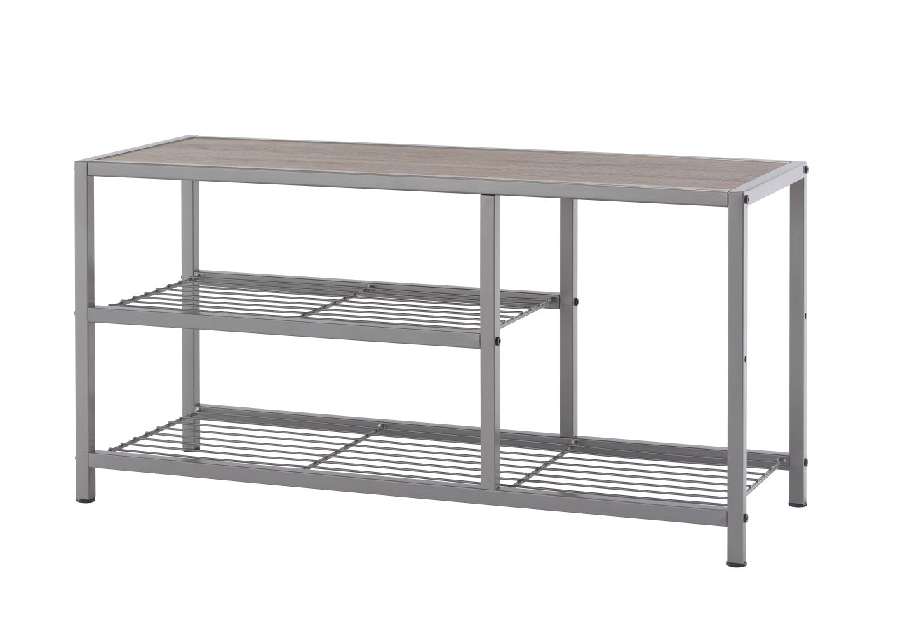 TRINITY 3-Tier Shoe Bench w/ Boot Tier Champagne – TRINITY