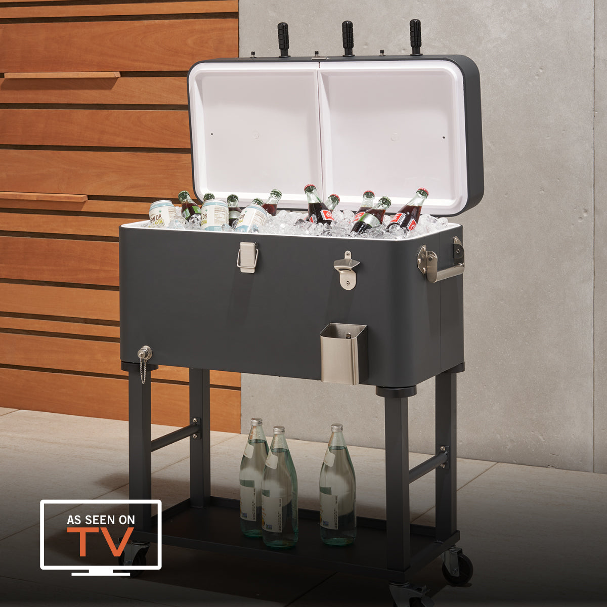 シギヤマ家具　FREED 120 SHINCHO COUNTER✨ Charcoal Gray TRINITY 80 Quart Outdoor Foosball Cooler with Wheels