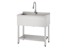 NEAT EcoStorage® | 30x14x11.5 Basin | Stainless Steel Utility Sink | NSF | w/ Pull-Out Faucet