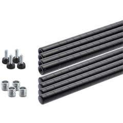 TRINITY | Full Set of 72" Poles | Black