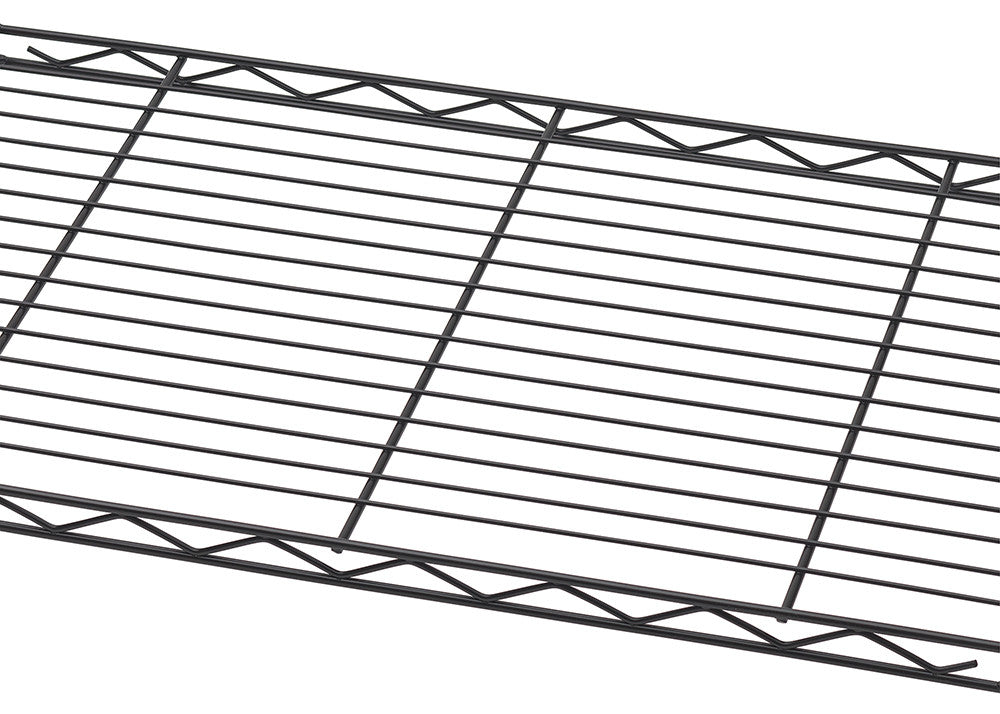 close up of wire shelf