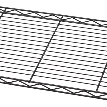 close up of wire shelf