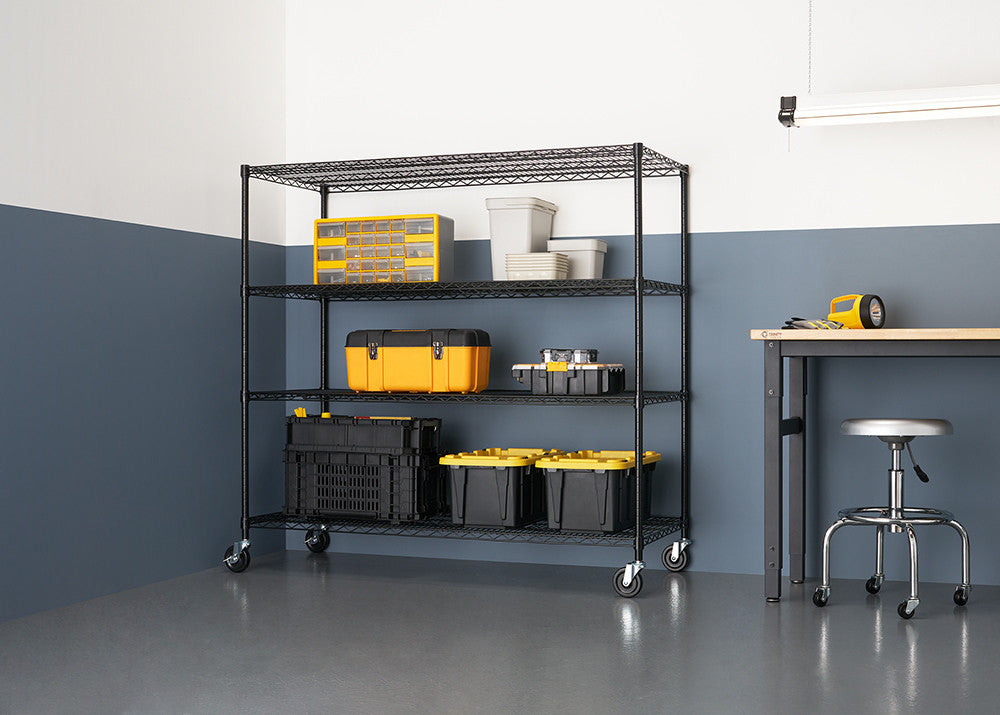 TRINITY® BASICS | 4-Tier Wire Shelving | 60x24x54 | NSF | w