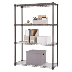 TRINITY | 4-Tier Wire Shelving | 36x14x54 | NSF | w/ Liners | Dark Bronze