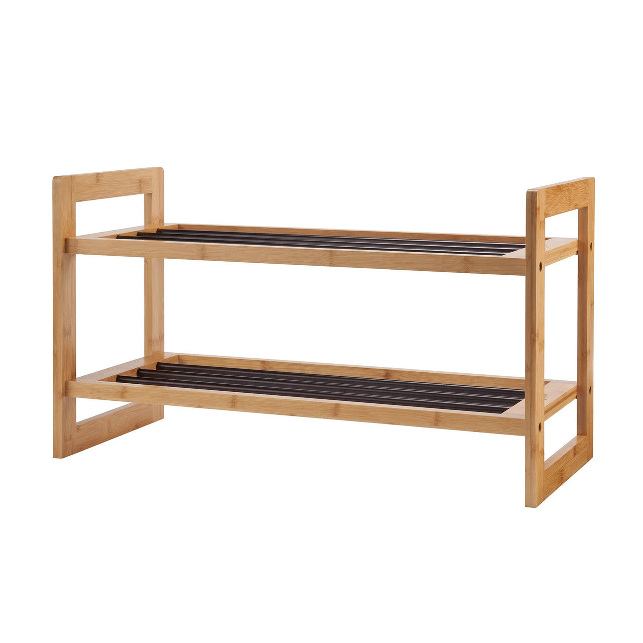 TRINITY Bamboo & Metal Shoe Rack, 2-Pack – TRINITY® International