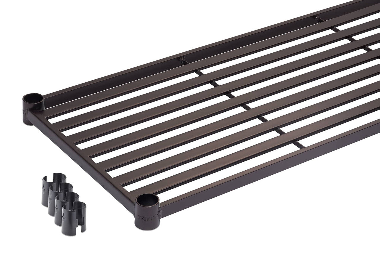 slat shelf with 4 sets of slip sleeves