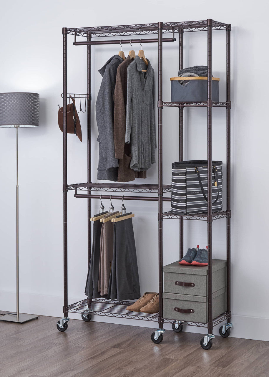 TRINITY Rolling Closet Organizer, Dark Bronze – TRINITY