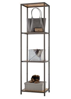 TRINITY® 4-Tier | 15x20x72 | Bamboo Shelving Tower | Bronze Anthracite®