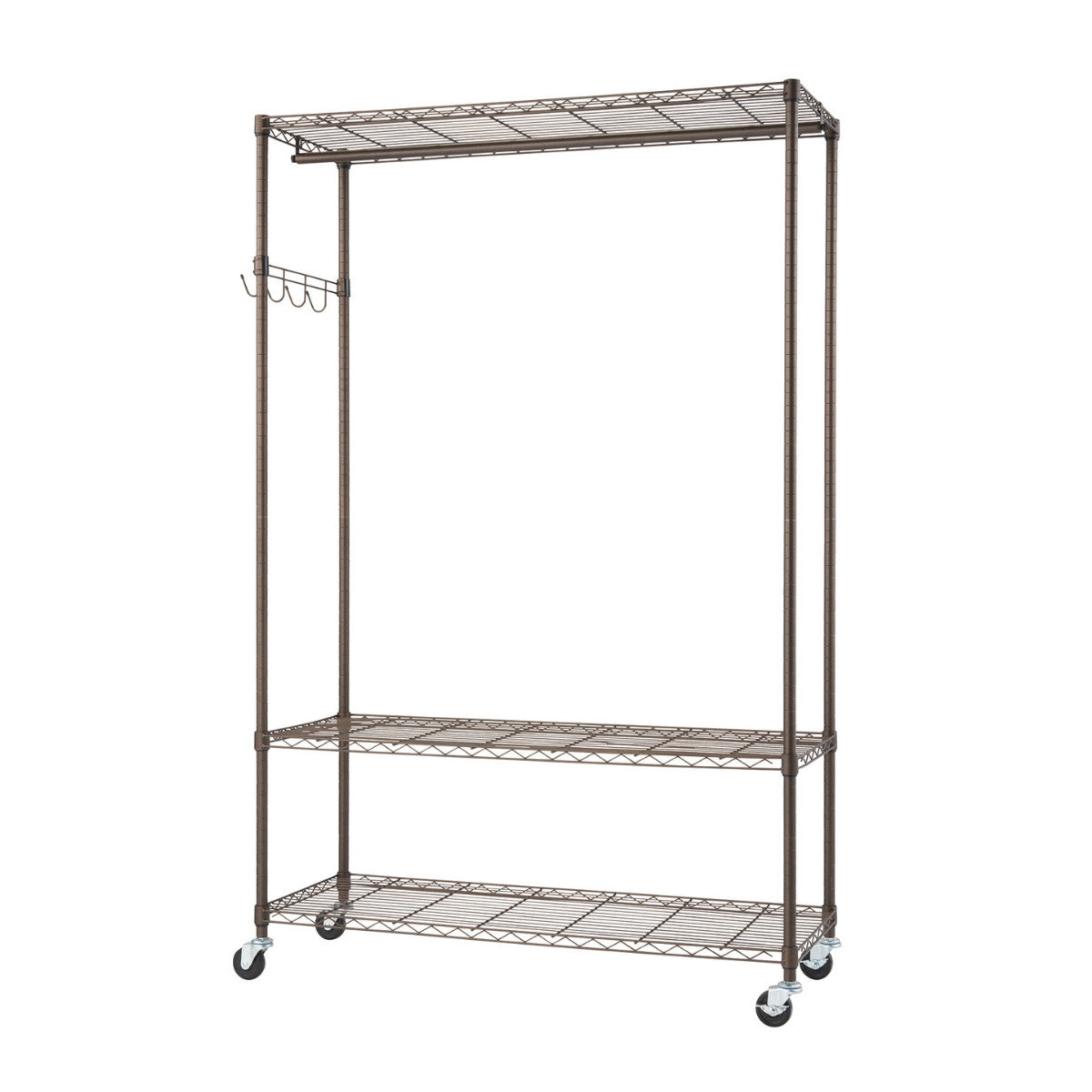 Trinity 3-Tier Rolling Garment Rack, Bronze Anthracite Trinity 3-Tier Rolling Garment Rack, Bronze Anthracite