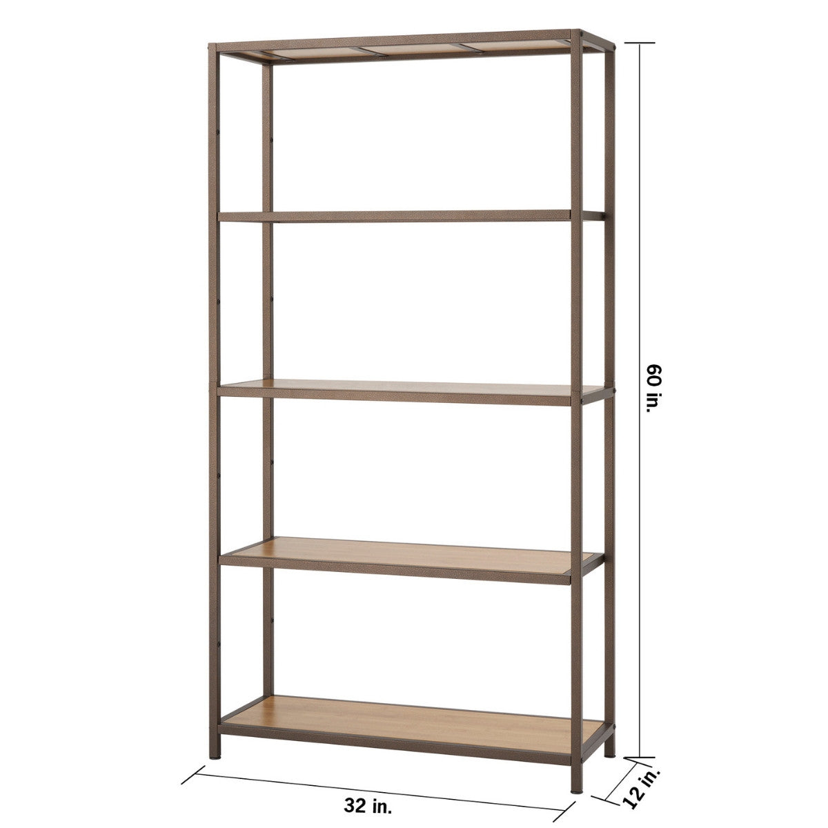 TRINITY 5-Tier Bamboo Shelving, Bronze Anthracite® – TRINITY