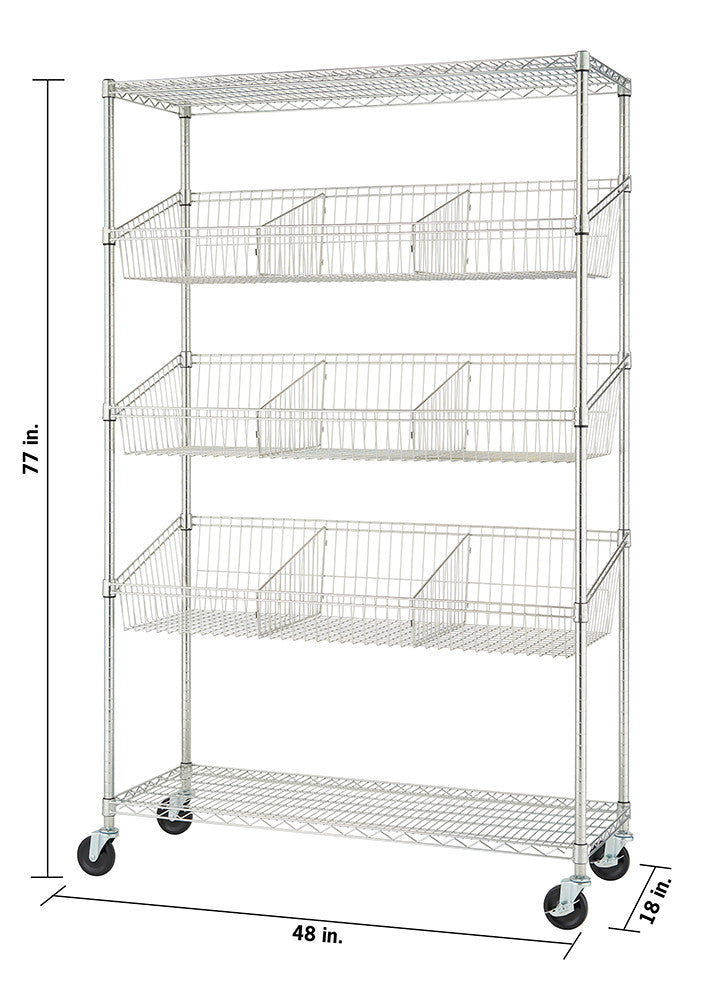 TRINITY® EcoStorage® 5-Tier | 48x18x72 | Commercial Wire Shelving TRINITY® EcoStorage® 5-Tier | 48x18x72 | Commercial Wire Shelving