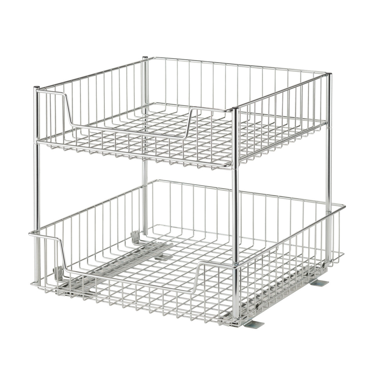 TRINITY EcoStorage® 2-Tier Large Sliding Drawer Chrome – TRINITY