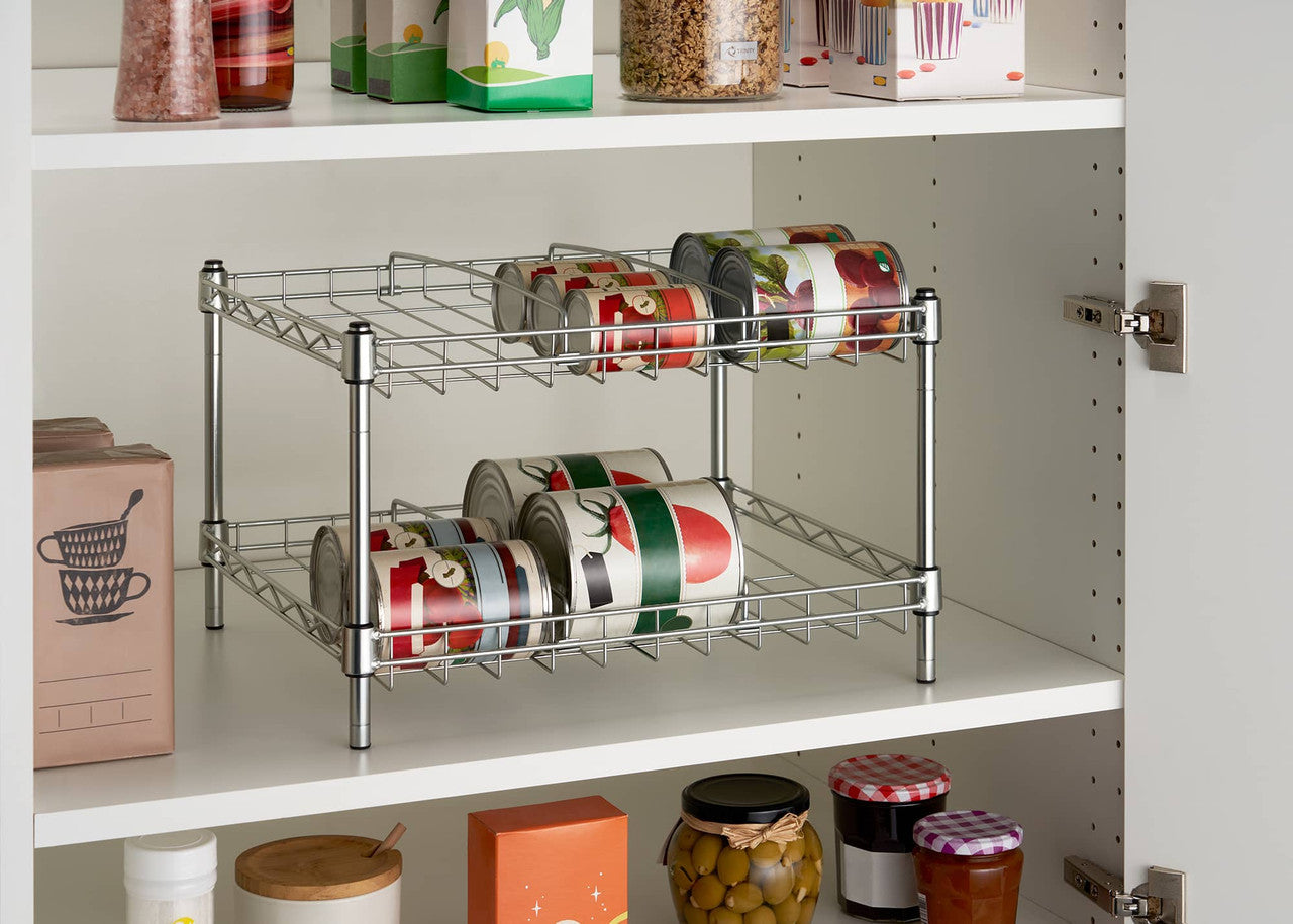 TRINITY BASICS® EcoStorage® 2-Tier Can Organizer Rack, 2-Pack