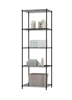 TRINITY® BASICS | 5-Tier Wire Shelving | 24x18x72 | NSF | Black