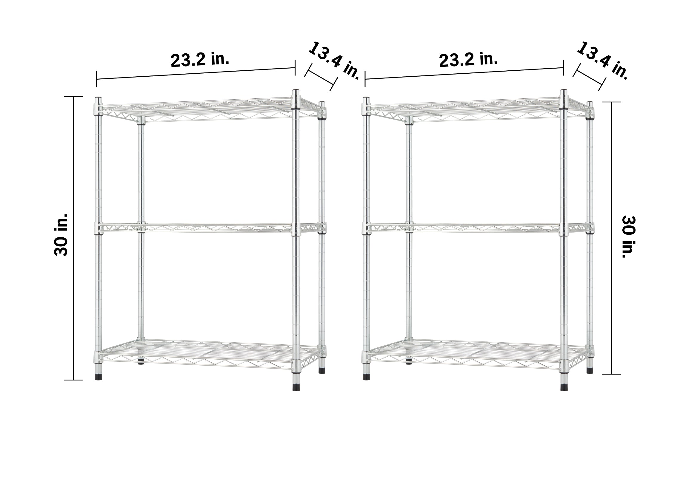 TRINITY® EcoStorage® 3-Tier | 23x13x30 | Modular Wire Shelving