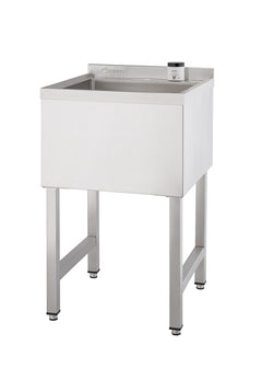Évier utilitaire TRINITY BASICS EcoStorage® | Bac 18 x 16 x 13 | Évier utilitaire en acier inoxydable | NSF | Chromé