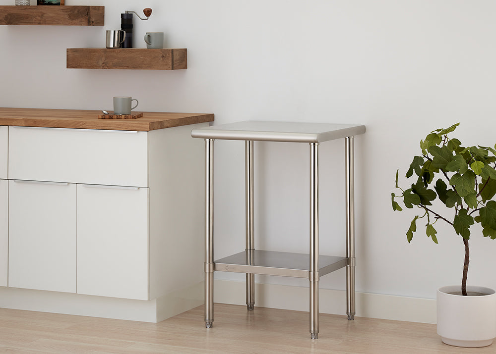 TRINITY EcoStorage® 24 x 24 Stainless Steel Table, NSF Certified