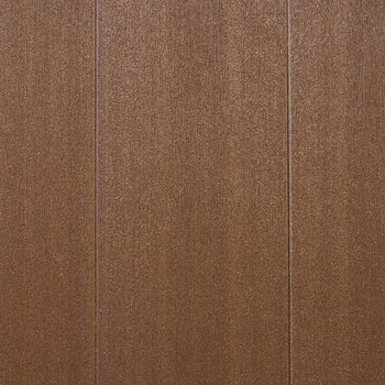A top-down shot shows a brown, textured surface that appears to be made of three vertical panels. Each panel has a subtly ridged or brushed texture running vertically, creating a slight shimmering effect in the light.