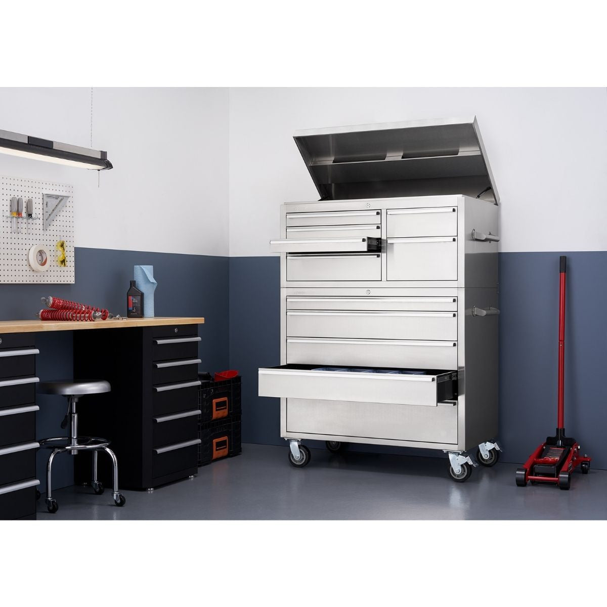 TRINITY 43x 25 Stainless Steel Tool Chest Combo – TRINITY