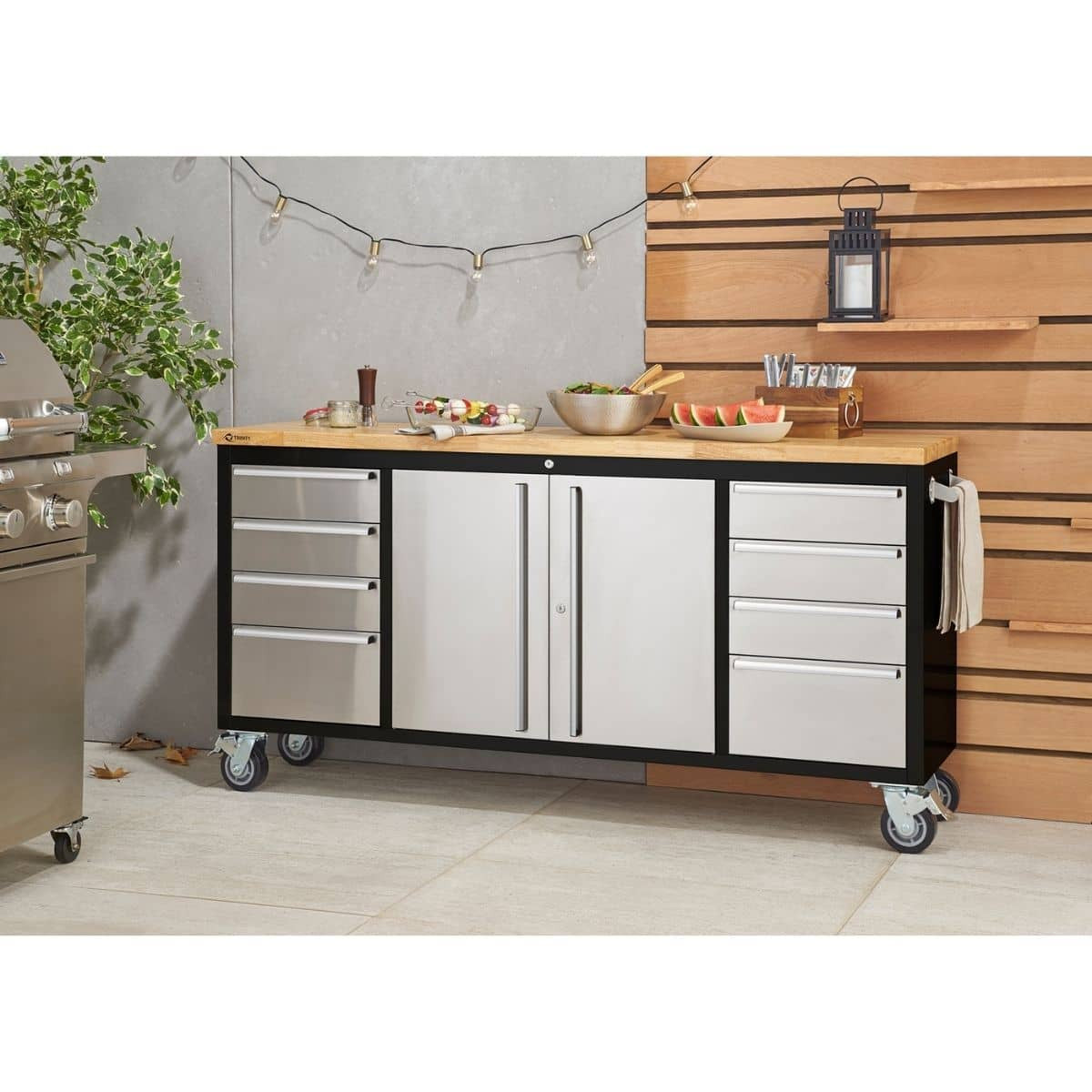 ★ジモティ割あり★ Lightway 工具箱 黒 H98×D44×W29 クリーニング済み TJ3354 TRINITY 66x19 Stainless Steel Rolling Workbench – TRINITY