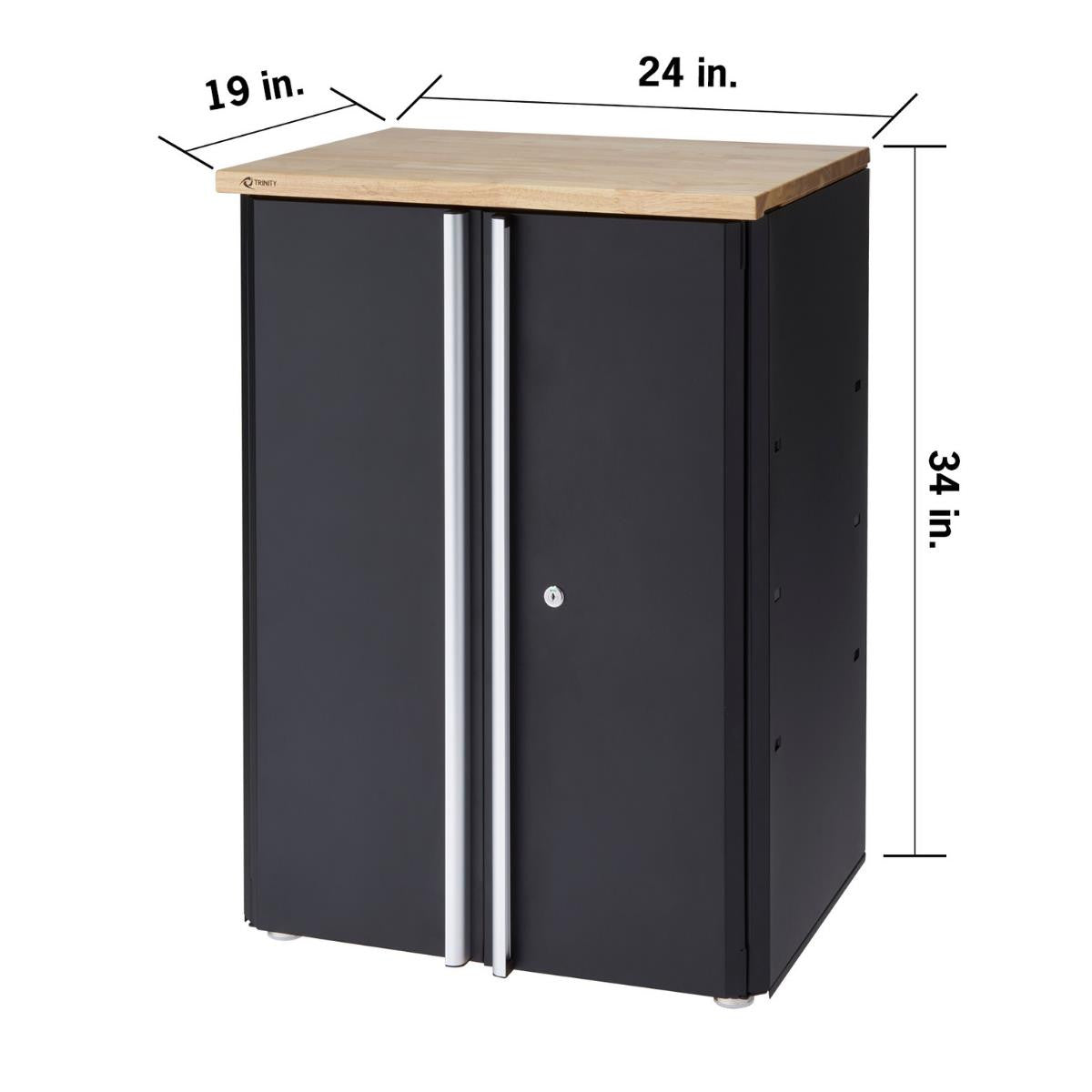 TRINITY 6-Piece Garage Cabinet Set, Black – TRINITY® International