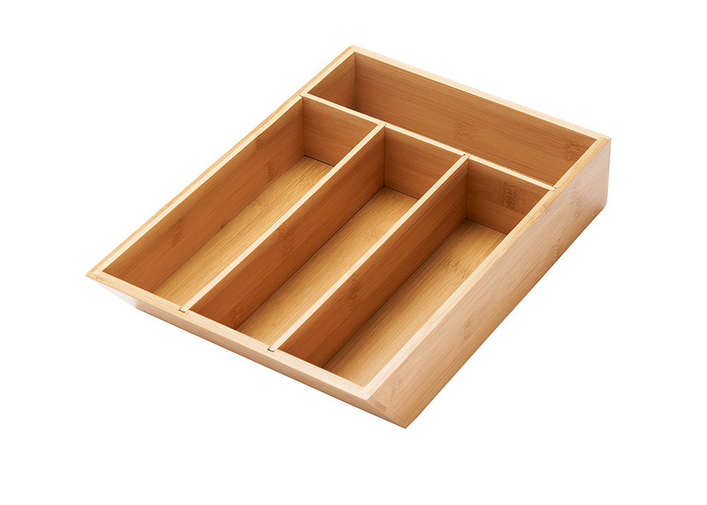 TRINITY® EcoStorage® | 6-Piece Bamboo Drawer Organizer Set | w