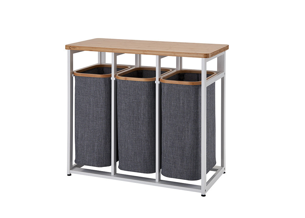 TRINITY EcoStorage® | Bamboo Laundry Station | White – TRINITY