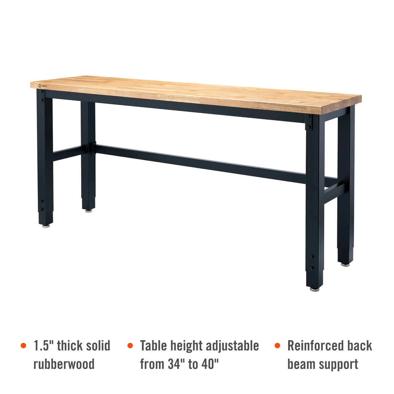 TRINITY 72x19 Wood Top Work Table – TRINITY® International Industries