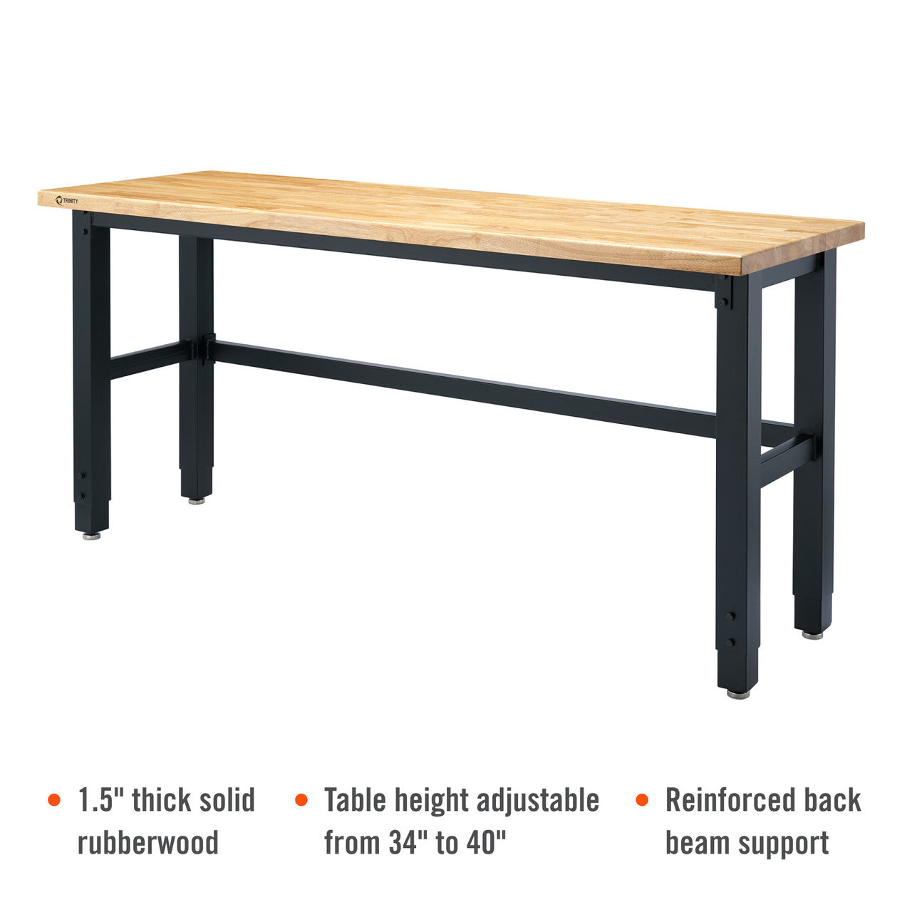 TRINITY 72x24 Wood Top Work Table – TRINITY® International Industries