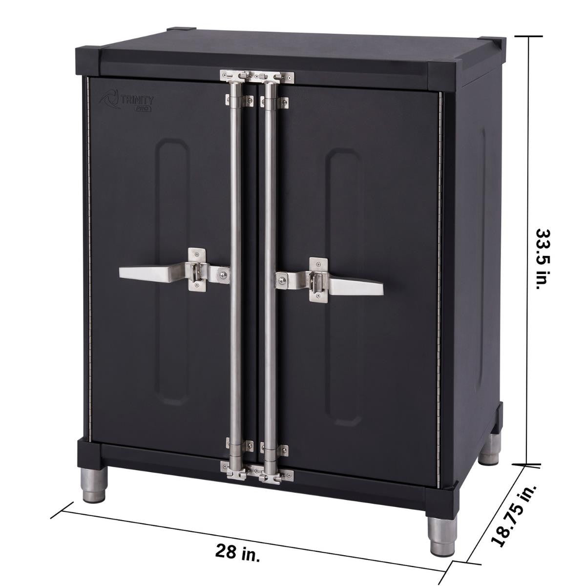 TRINITY PRO Garage Base Cabinet, 2-Pack, Black – TRINITY