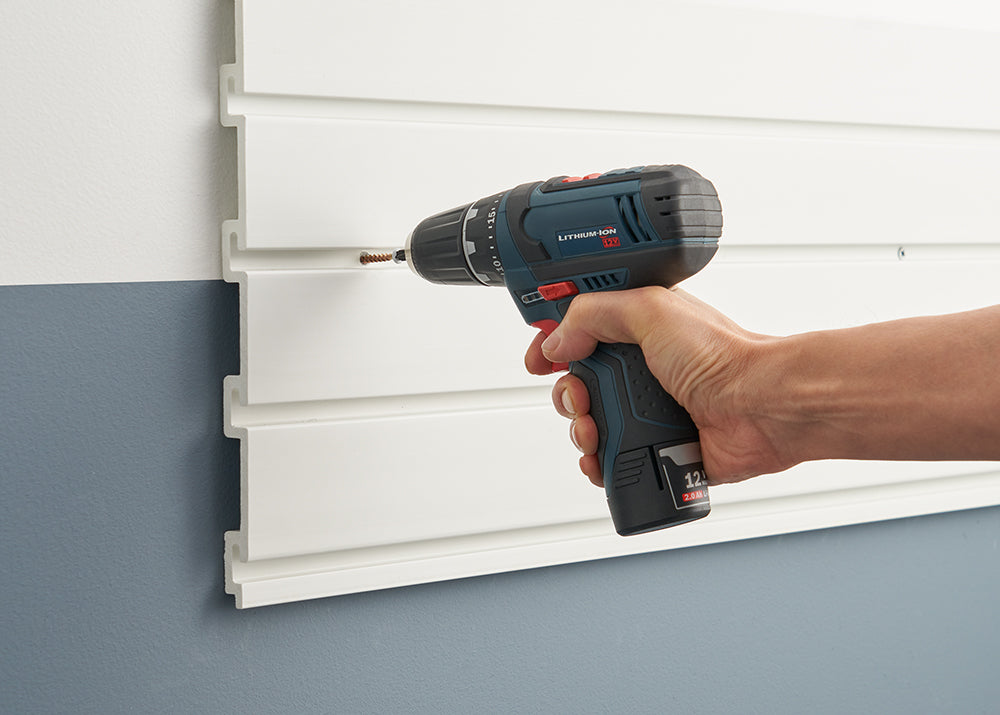 TRINITY® | 16 Sq Ft Modular Slatwall | 13-Piece Accessory Starter