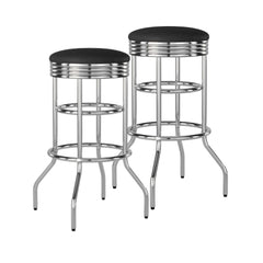 TRINITY | 30" Swivel Bar Stool | Assembled 2-Pack | Chrome