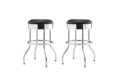 TRINITY | 25" Swivel Bar Stool | 2-Pack | Chrome
