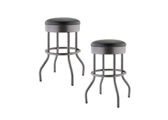 TRINITY | 25" Swivel Counter Stool | 2-Pack | Black Anthracite®