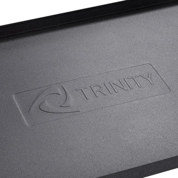 A close-up shot shows the embossed 