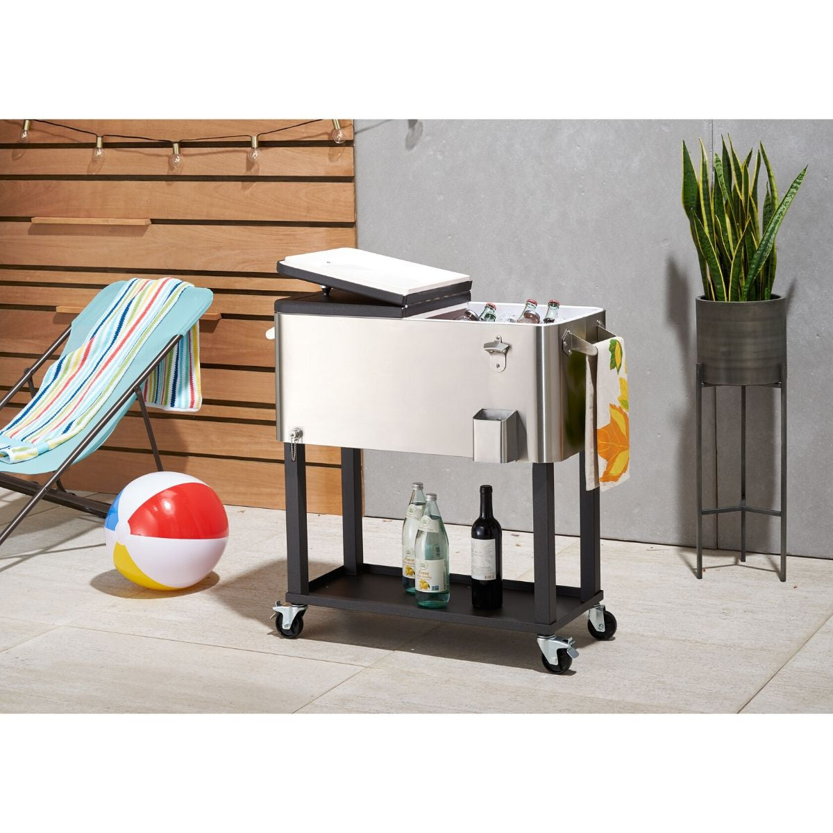 TRINITY 100 Quart Stainless Steel Cooler w/ Shelf – TRINITY