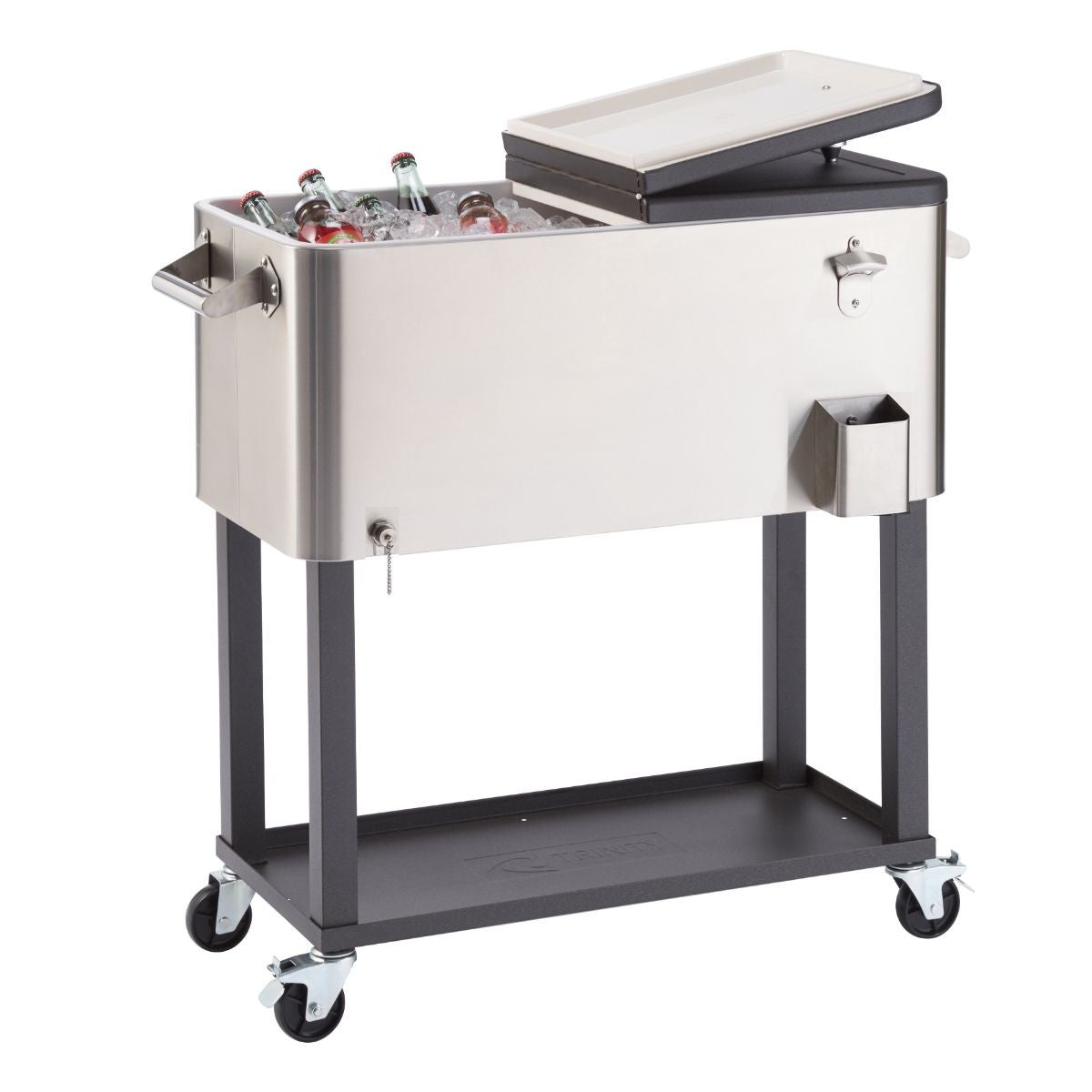 トップス argue Trinity set up / mist gray TRINITY 100 Quart Stainless Steel Cooler w/ Shelf – TRINITY