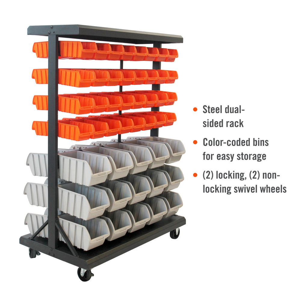TRINITY Dual-Sided Rolling Bin Rack – TRINITY International Industries