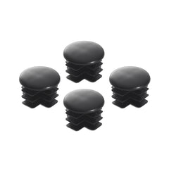 TRINITY | 1” Pole End Caps | 4-Pack | Black