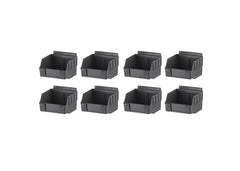 TRINITY | Slatwall Bin | Small | 8-Pack | Dark Gray