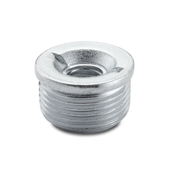A threaded plug, likely made of metal, with a slotted head for tightening. The plug has a cylindrical shape with visible threads and a circular top.