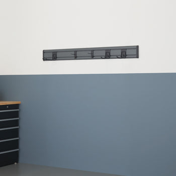 TRINITY | 7-Piece Storage Track | w/ Hooks | Gray
